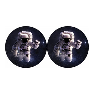 Astronaut Floating In Outer Space Print Car Coasters