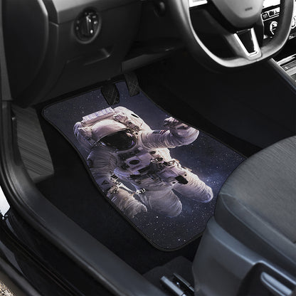 Astronaut Floating In Outer Space Print Front Car Floor Mats