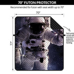 Astronaut Floating In Outer Space Print Futon Protector