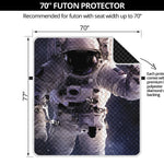 Astronaut Floating In Outer Space Print Futon Protector