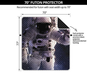 Astronaut Floating In Outer Space Print Futon Protector