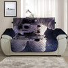 Astronaut Floating In Outer Space Print Half Sofa Protector