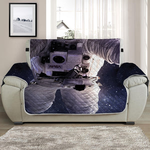 Astronaut Floating In Outer Space Print Half Sofa Protector