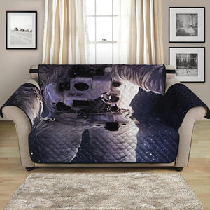 Astronaut Floating In Outer Space Print Loveseat Protector