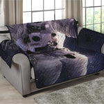 Astronaut Floating In Outer Space Print Loveseat Protector