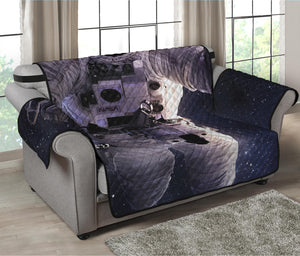 Astronaut Floating In Outer Space Print Loveseat Protector