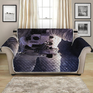 Astronaut Floating In Outer Space Print Loveseat Protector