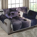 Astronaut Floating In Outer Space Print Loveseat Protector