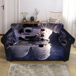 Astronaut Floating In Outer Space Print Loveseat Slipcover