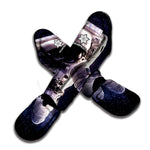 Astronaut Floating In Outer Space Print Muay Thai Shin Guard