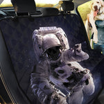 Astronaut Floating In Outer Space Print Pet Car Back Seat Cover