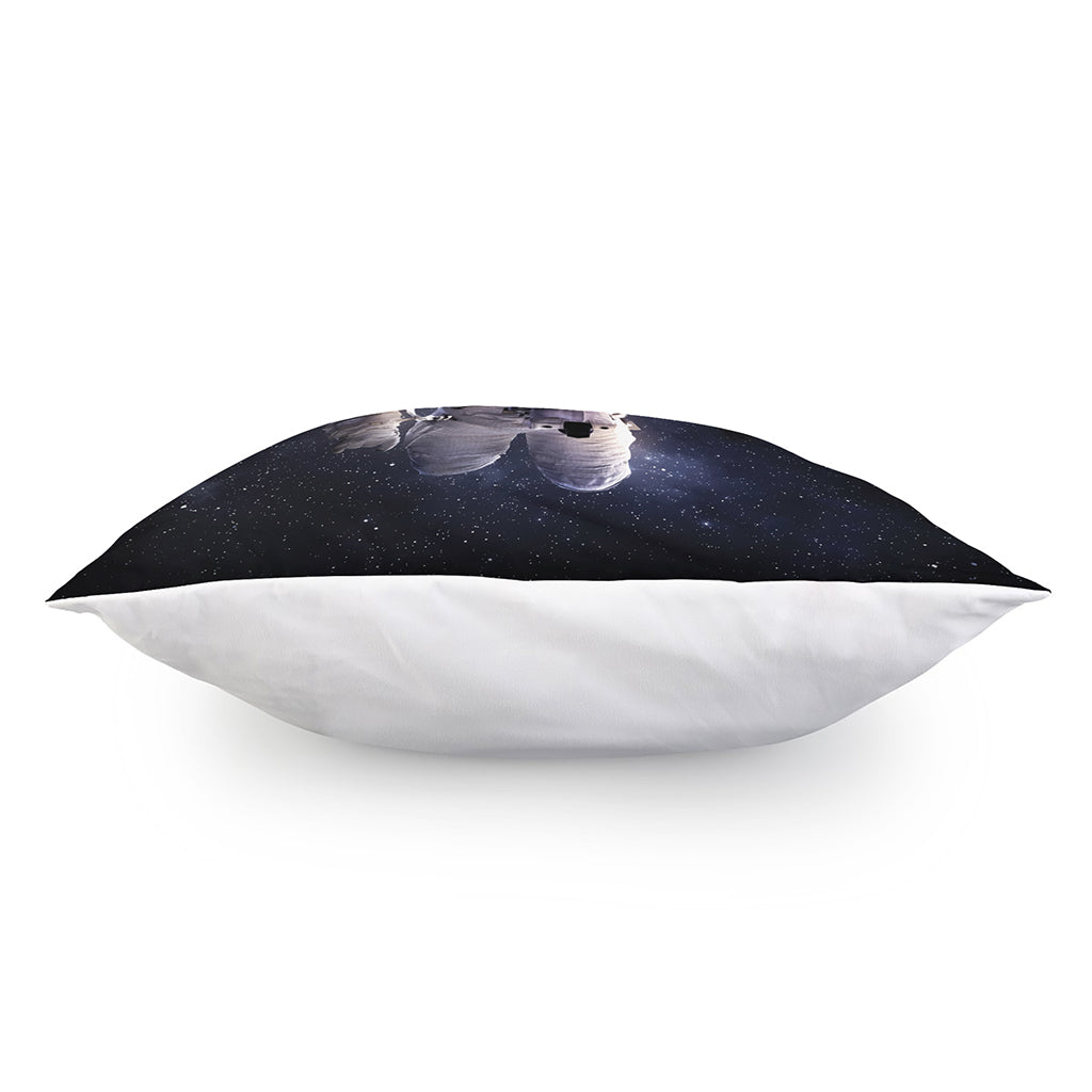 Astronaut Floating In Outer Space Print Pillow Cover