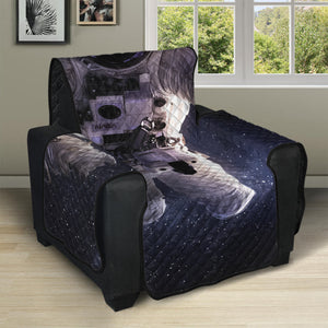 Astronaut Floating In Outer Space Print Recliner Protector