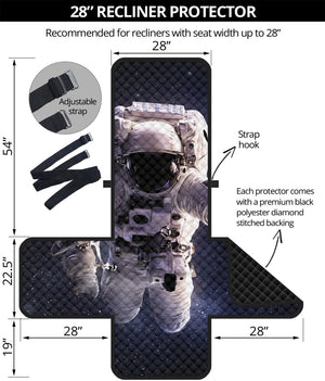 Astronaut Floating In Outer Space Print Recliner Protector