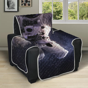 Astronaut Floating In Outer Space Print Recliner Protector