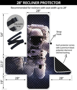 Astronaut Floating In Outer Space Print Recliner Protector