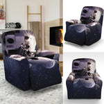 Astronaut Floating In Outer Space Print Recliner Slipcover