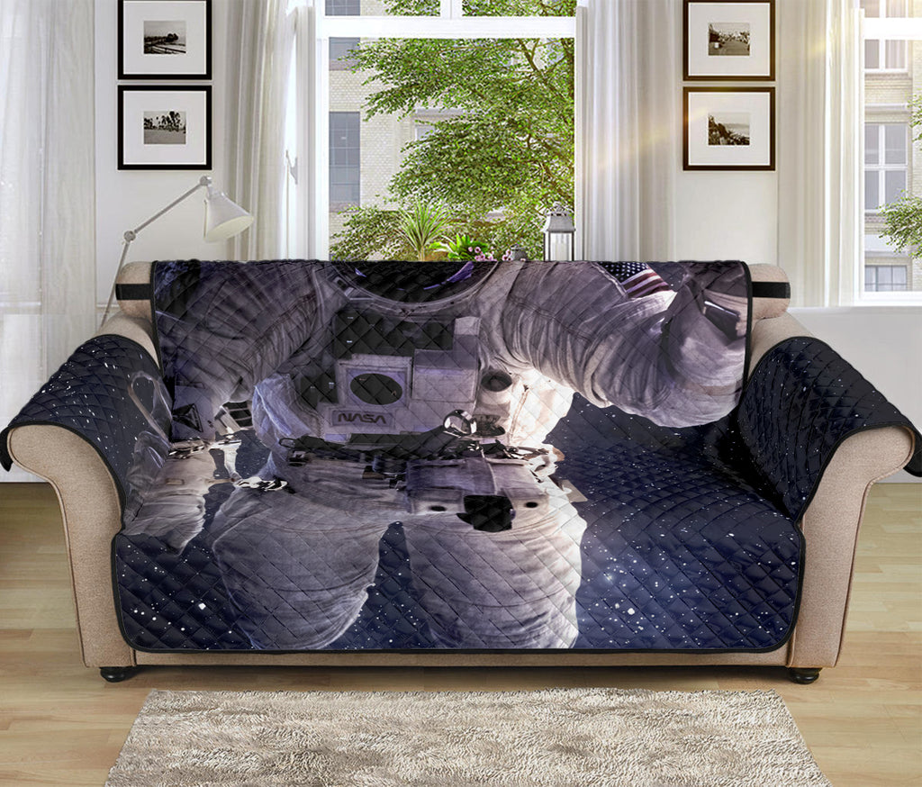 Astronaut Floating In Outer Space Print Sofa Protector