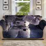 Astronaut Floating In Outer Space Print Sofa Protector