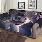 Astronaut Floating In Outer Space Print Sofa Protector