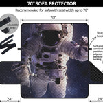 Astronaut Floating In Outer Space Print Sofa Protector