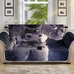 Astronaut Floating In Outer Space Print Sofa Protector