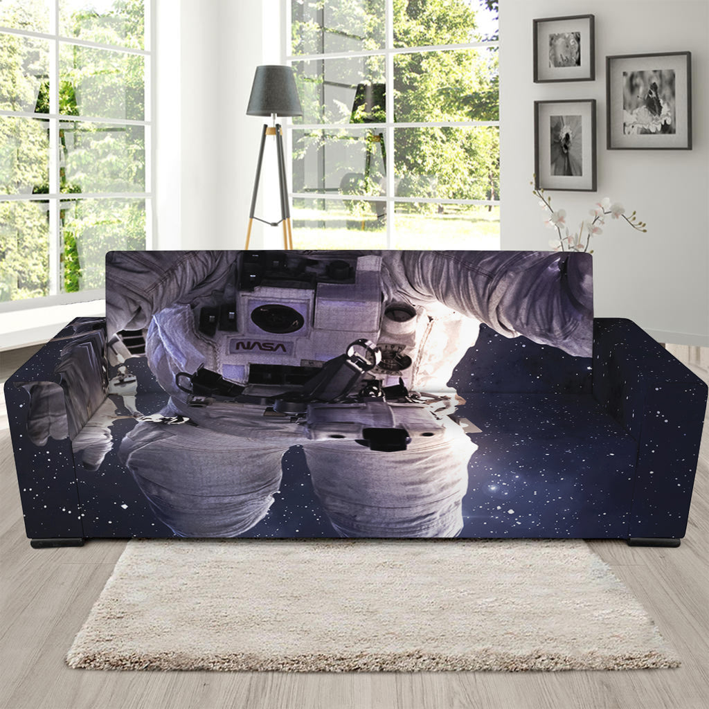 Astronaut Floating In Outer Space Print Sofa Slipcover