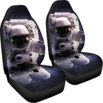 Astronaut Floating In Outer Space Print Universal Fit Car Seat Covers