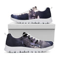 Astronaut Floating In Outer Space Print White Running Shoes