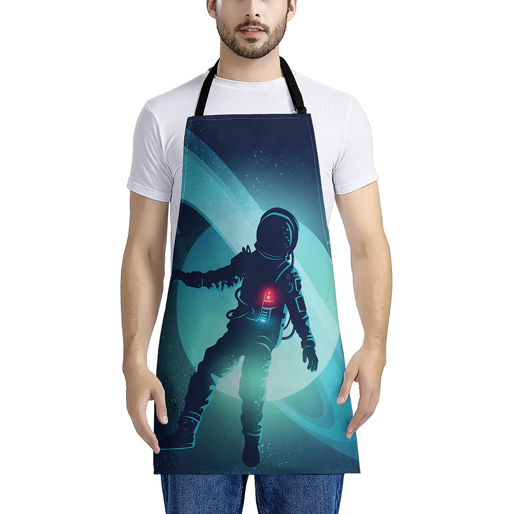 Astronaut Floating Through Space Print Apron