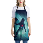 Astronaut Floating Through Space Print Apron