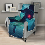 Astronaut Floating Through Space Print Armchair Protector