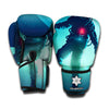 Astronaut Floating Through Space Print Boxing Gloves