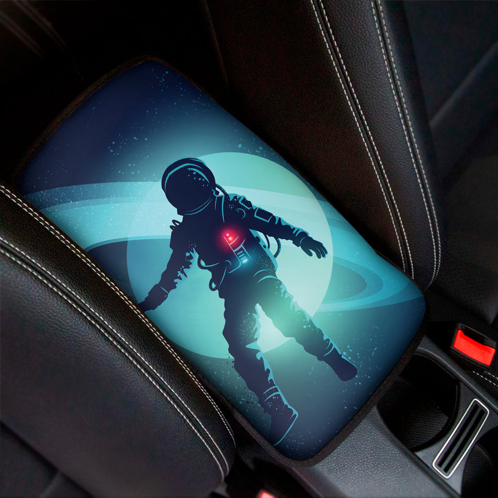 Astronaut Floating Through Space Print Car Center Console Cover
