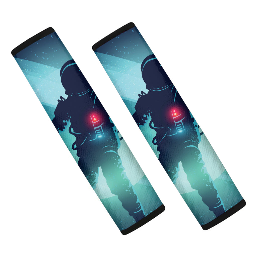 Astronaut Floating Through Space Print Car Seat Belt Covers