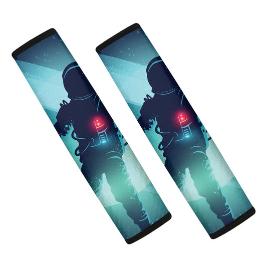 Astronaut Floating Through Space Print Car Seat Belt Covers
