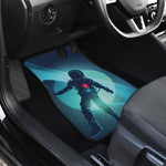 Astronaut Floating Through Space Print Front and Back Car Floor Mats