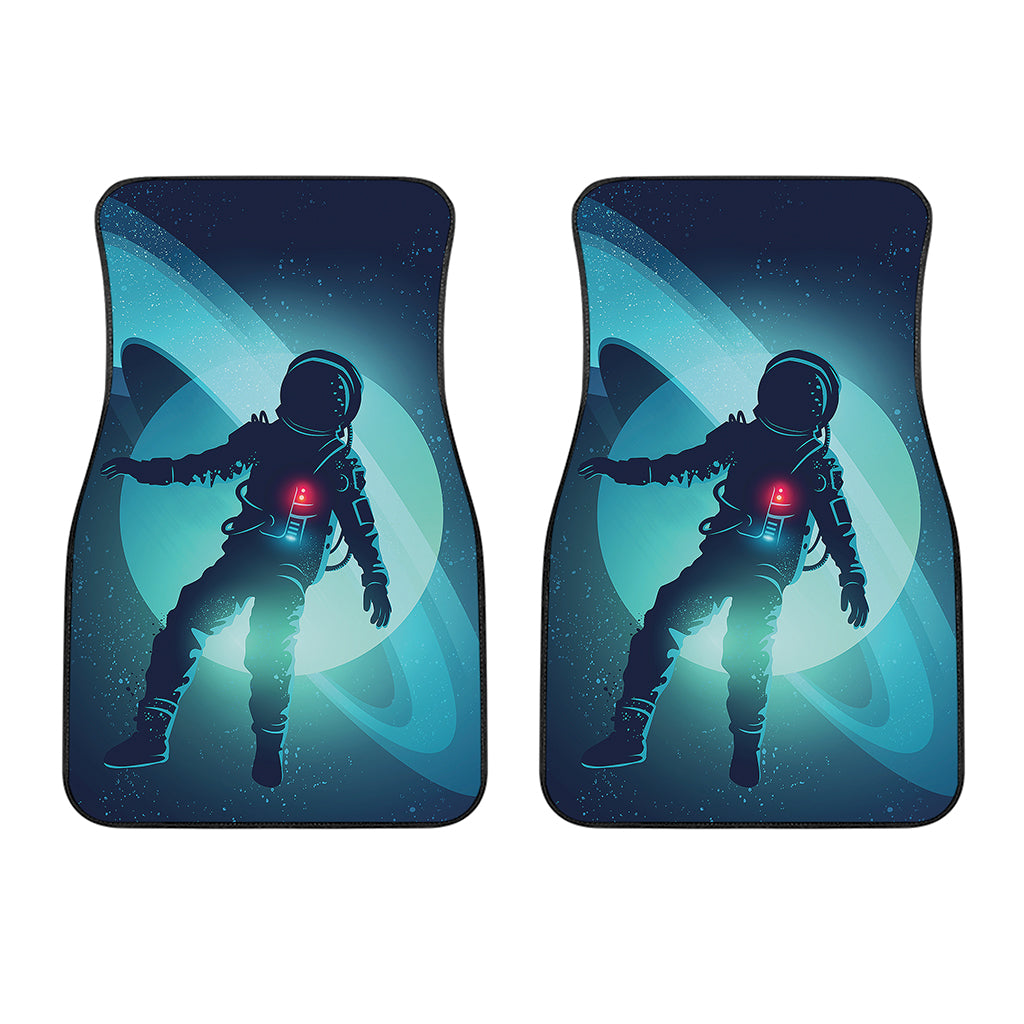 Astronaut Floating Through Space Print Front Car Floor Mats