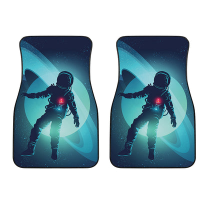 Astronaut Floating Through Space Print Front Car Floor Mats