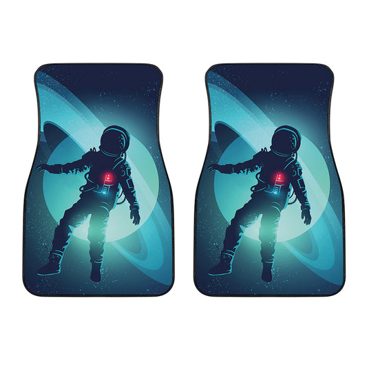 Astronaut Floating Through Space Print Front Car Floor Mats
