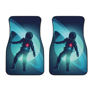 Astronaut Floating Through Space Print Front Car Floor Mats