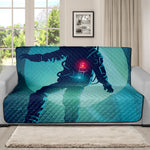 Astronaut Floating Through Space Print Futon Protector