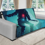 Astronaut Floating Through Space Print Futon Protector