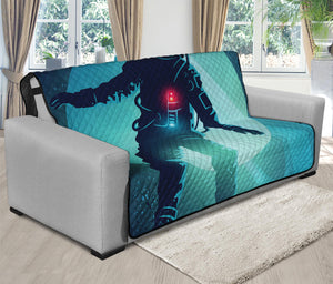 Astronaut Floating Through Space Print Futon Protector