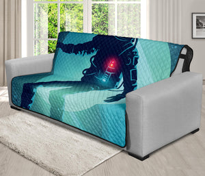 Astronaut Floating Through Space Print Futon Protector