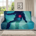 Astronaut Floating Through Space Print Futon Protector