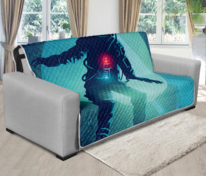 Astronaut Floating Through Space Print Futon Protector