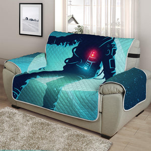 Astronaut Floating Through Space Print Half Sofa Protector