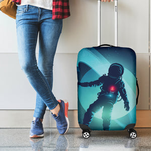 Astronaut Floating Through Space Print Luggage Cover