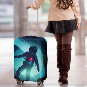 Astronaut Floating Through Space Print Luggage Cover